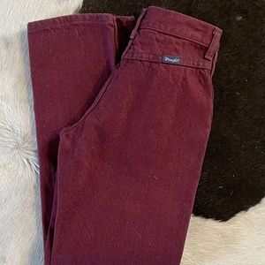 Vintage Bareback Maroon Wrangler Jeans